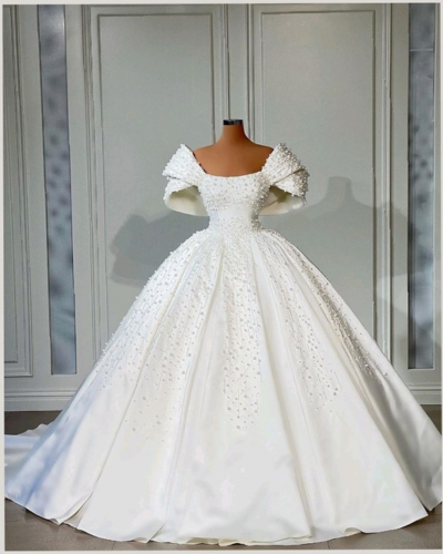 Fashion model in elegant dress